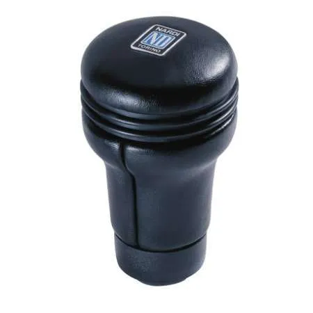 Nardi Evolution Black Leather Shift Knob