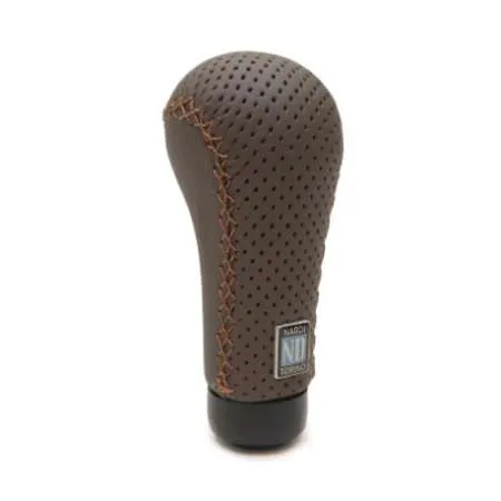 Nardi Prestige Perforated Brown Leather Shift Knob