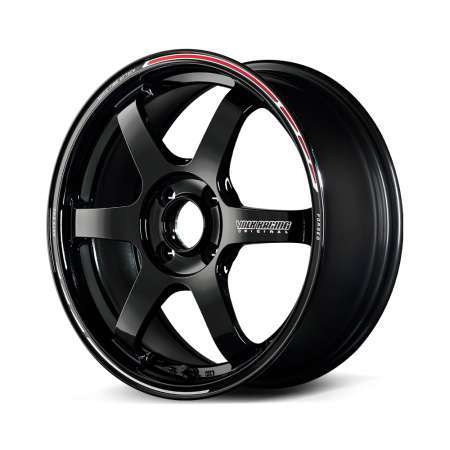 Volk TE37 Sonic Time Attack Edition 15x5.5J 46ET 4 x 100 F1 Face - Black/REDOT (KR)