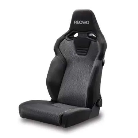 RECARO SR-C BK100 Black Kamui x Silver Brilliant Mesh Seat
