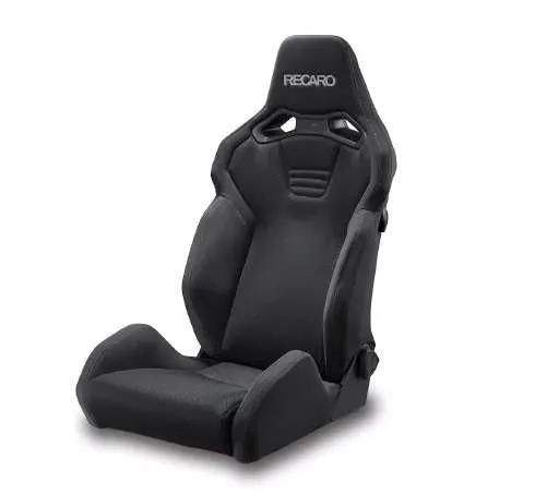 RECARO SR-S BK100H Black Kamui x Black Brilliant Mesh Heated Seat