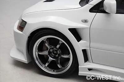 C-West CT9A Lancer EVO 8/9 Front Fender GT-Type [FRP]