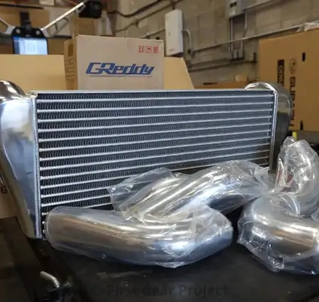 GReddy Mazda RX-7 FD3S T-24F Intercooler - OEM Twin Turbo Setup