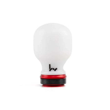 Hybrid Racing Delrin Chicane Shift Knob - White/Red
