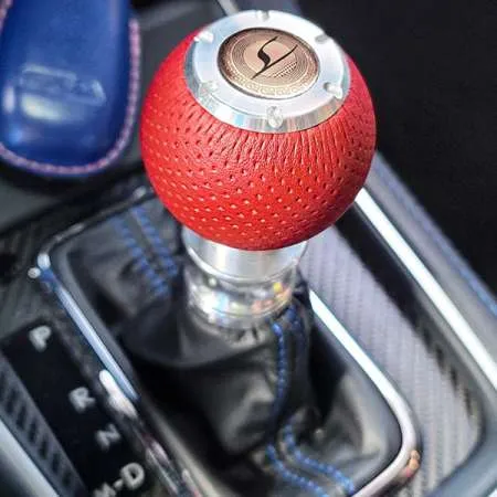 Liberal Red Leather Transmatic Shift Knob - Impreza WRX VAG / Forester SJ
