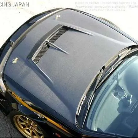 J's Racing Type S Ventilated Hood - Acura Integra 97-01 JDM DC2R (FRP)