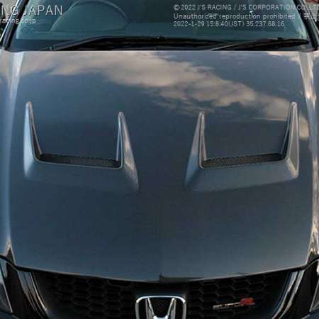 J's Racing Type V Full Carbon Hood - Acura TSX 04-08