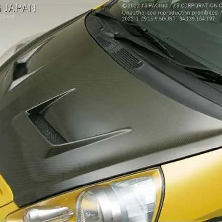J's Racing Type V Hood - Honda FIT 07-08 GD3 (Full Carbon)