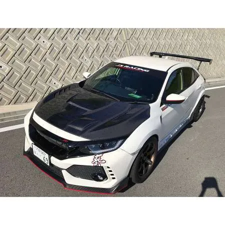 J's Racing Type V Aero Hood (FRP) - Honda Civic Type R FK8 17-21