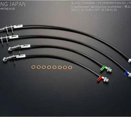 J's Racing Stainless Steel Teflon (SUS stainless steel) Brake Lines - Acura Integra 94-01 DC2