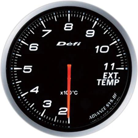 Defi Advance BF Gauge 60MM Ext Temp White