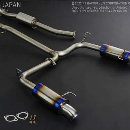 J's Racing Titanium Exhaust FX-PRO 60RS Dual - Acura TSX 04-08
