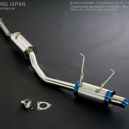 J's Racing R304 SUS Single Exhaust 60RS - Honda S2000 00-05
