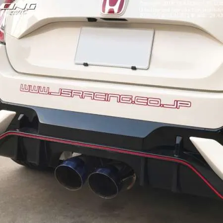 J's Racing SUS Exhaust Plus Dual 70RS - Honda Civic Type R FK8 17-21