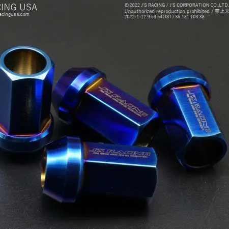 J's Racing Titanium Lug Nuts 19mm Hex - 14x1.5mm