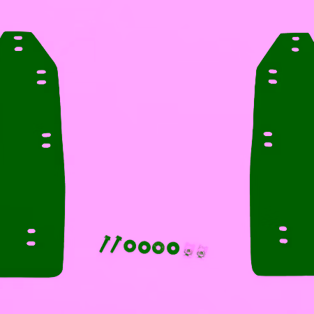 Cusco Front Mud Flap Set Black Civic Type R FL5