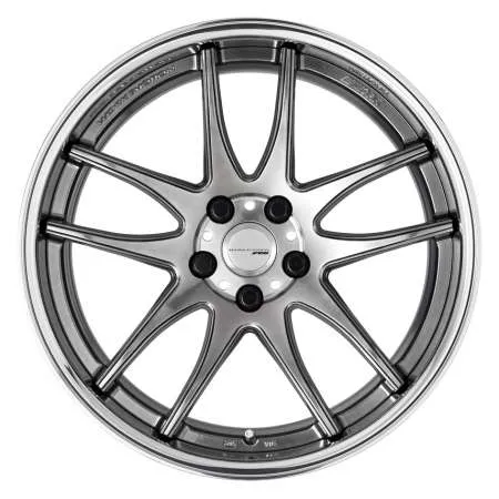 Work Emotion CR 2P Wheel (Full Reverse) / 16x5.5 / +36 ~ +27 (R-Disk) Glim Silver (GTS)