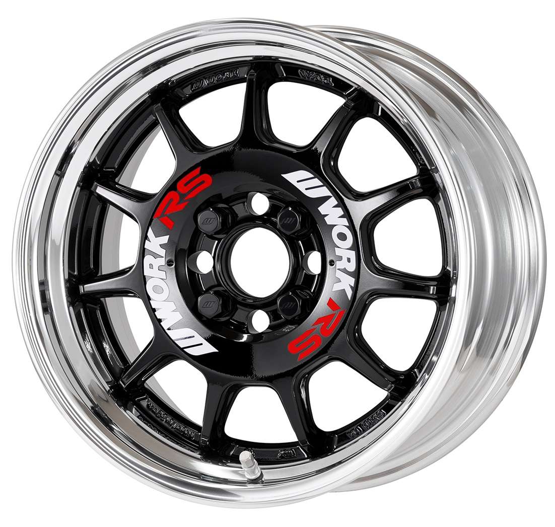 WORK Emotion RS11 15x8.5 4x100 +81 ~ +4 (O-Disk) Gloss Black (BLK ...