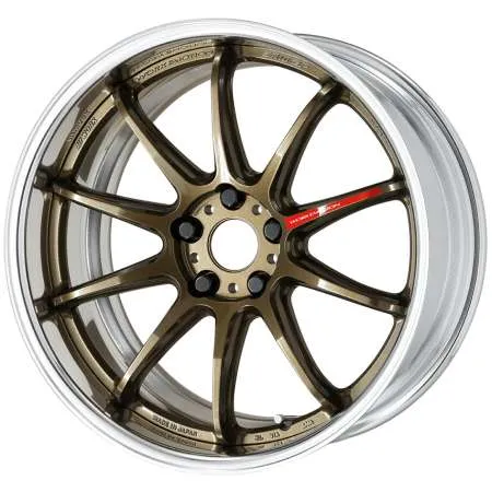 Work Emotion ZR10 2P Wheel (Full Reverse) / 18x10.0 / +57 ~ -7 / A-Disk / Deep Concave Titanium Bronze (HG)