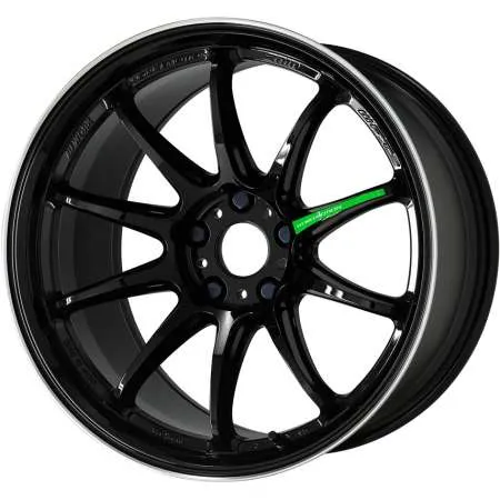 Work Emotion ZR10 Wheel / 15x5.0 / +45 / 4x100 Black Diamond Lip Cut (BLKLC)