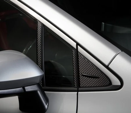 TOM'S Racing Carbon Sheet (A-Pillar) for Toyota Corolla Hatchback (2019+) / GR Corolla Hatchback (2023+)