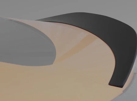 TOM'S Racing Trunk Spoiler for Toyota GR86 2022+ (Matte Black)