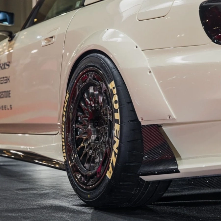 Varis Arising-II Semi Wide Carbon Rear Bumper Side Panels Honda S2000