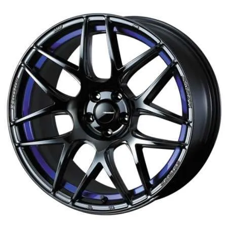 WedsSport SA27R 17x7.5 +45 5x114.3 Blue Light Chrome II