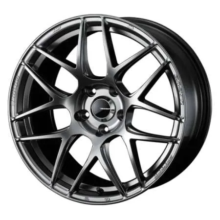 WedsSport SA27R 17x7.5 +45 5x114.3 Platinum Silver Black