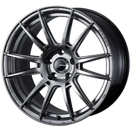 WedsSport SA62R 17x7.5 +45 5x114.3 Platinum Silver Black