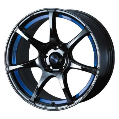 WedsSport SA75R 17x7.5 +45 5x114.3 Blue Light Chrome II