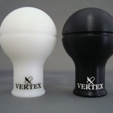 VERTEX Monochrome Shift Knob V2 White w/ Black Logo