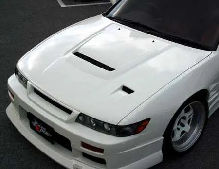 ChargeSpeed Silvia S13 Bonnet with Duct, FRP