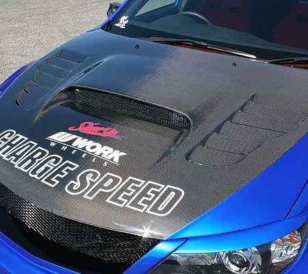 ChargeSpeed WRX STI GR# Carbon bonnet with duct (Inlet duct integrated)