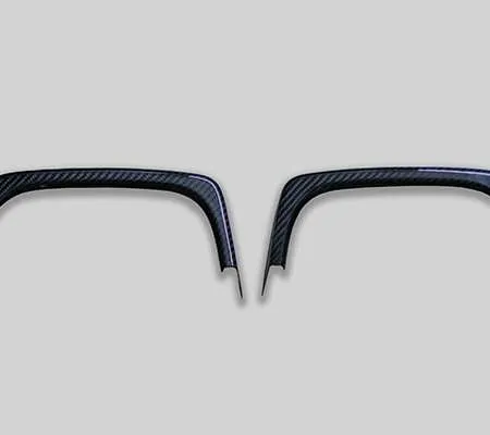 ChargeSpeed WRX STI VAB WRX S4 VAG Exhaust Finisher Cowl (Left and Right Set) Twill Weave Dry Carbon