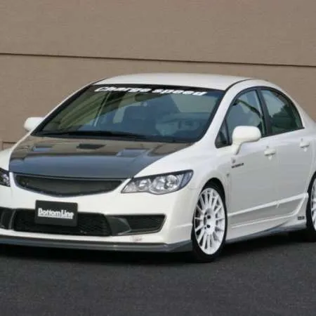 ChargeSpeed Civic TYPE-R FD2 3-piece set (front, side, rear) Carbon