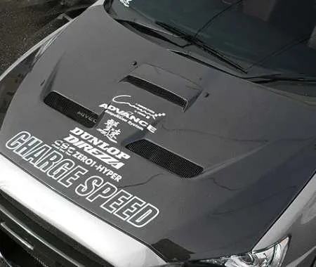 ChargeSpeed Galant Fortis CY3/4/6A Bonnet TYPE-1 FRP (with duct)