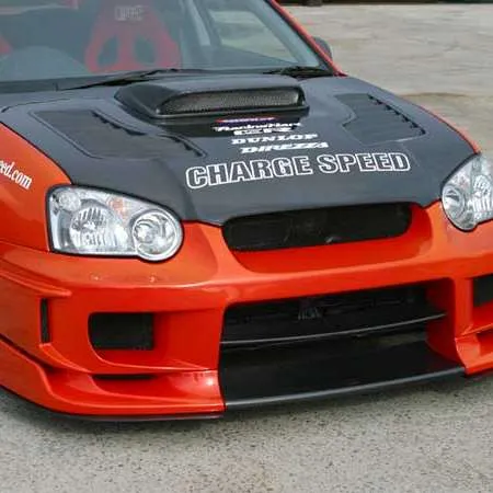ChargeSpeed Impreza GD# C/D/E Front Bumper TYPE-2 Carbon Center Flap