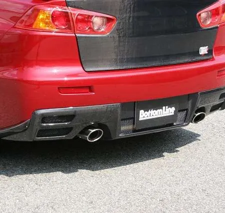 ChargeSpeed Lancer EVOLUTION X CZ4A Rear Diffuser (Genuine Bumper/Genuine Replacement Type) Carbon