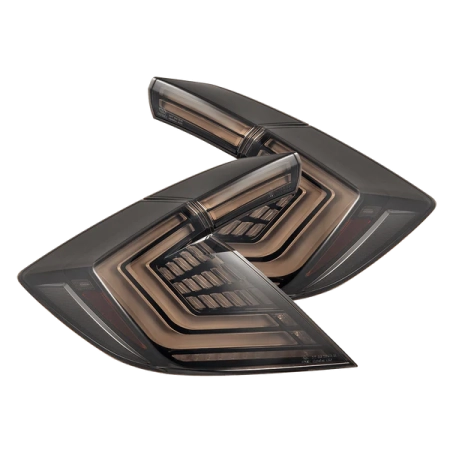 AlphaRex 16-21 Honda Civic Hatchback / Type-R FK8 Nova-Series LED Tail Lights - Black Smoke