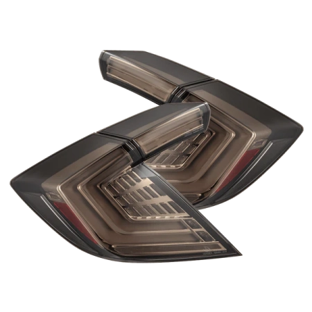 AlphaRex 16-21 Honda Civic Hatchback / Type-R FK8 Nova-Series LED Tail Lights - Clear Smoke