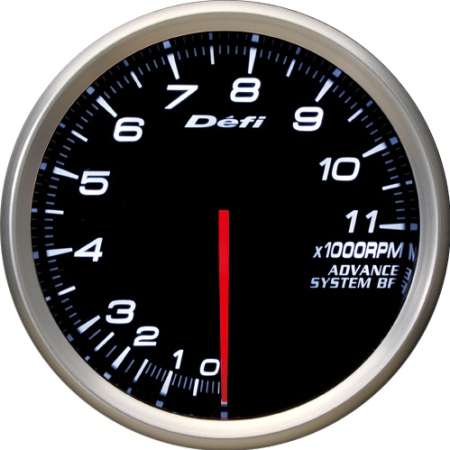 Defi Advance BF 80mm 11,000 RPM Tachometer - White