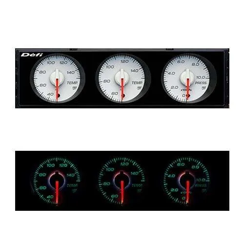 Defi DIN-Gauge Style98 Hommage White Dial | First Gear Project