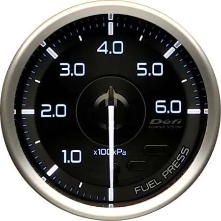 Defi Advance A1 60mm 0kPa to 600kPa fuel Pressure Gauge