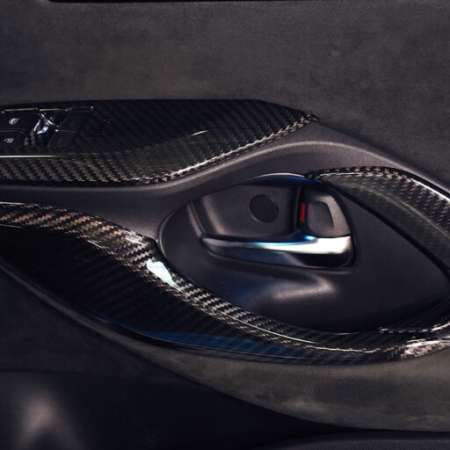 TOM'S Racing Inner Door Handle Cover Dry Carbon- Toyota GR Yaris