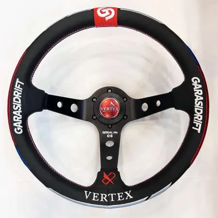 VERTEX x GARASI DRIFT Collabo Steering Wheel Suede