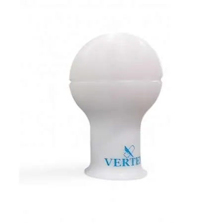 VERTEX Monochrome Shift Knob; White with Vertea Blue Logo