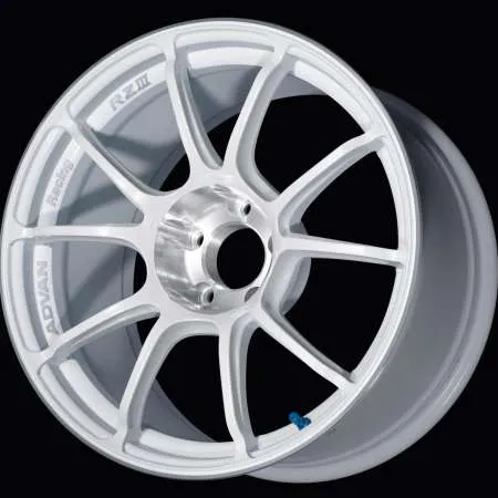 Advan RZIII Racing White Metallic