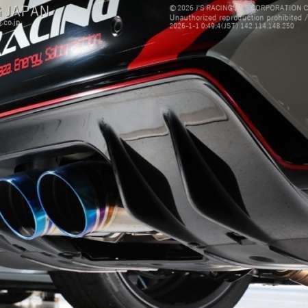 J'S RACING ZX Full Titanium Muffler for 76RS Regal - Civic Type R FL5