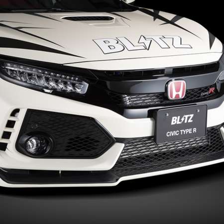 BLITZ AERO SPEED R-CONCEPT FRONT LIP SPOILER CARBON - HONDA CIVIC TYPE R FK8 K20C
